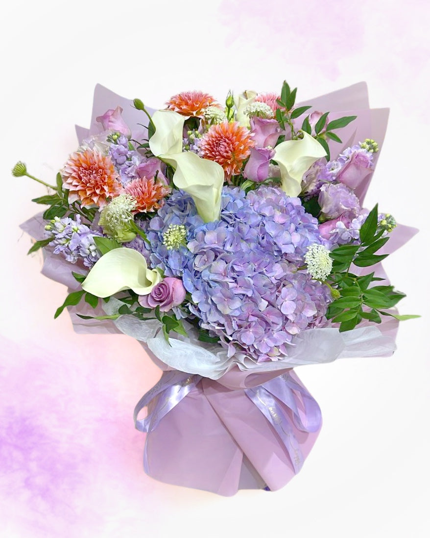 白色馬蹄蘭花束 001