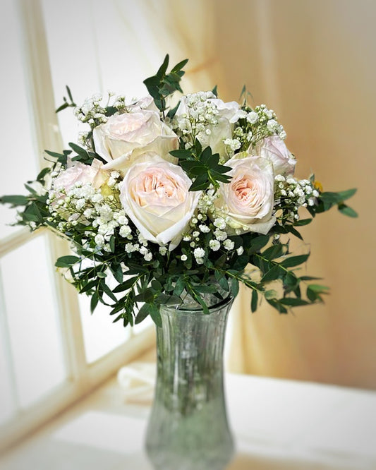 White O'Hara 鮮花花球 001