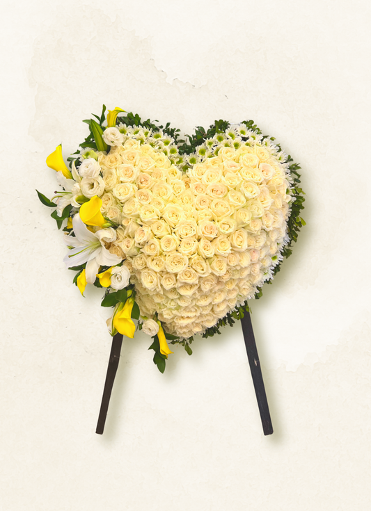 帛事心形花牌 004