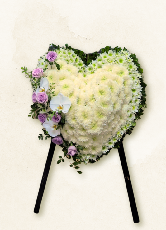 帛事心形花牌 007