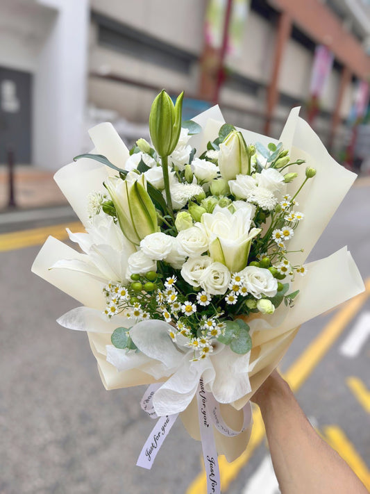 重瓣百合花束 001