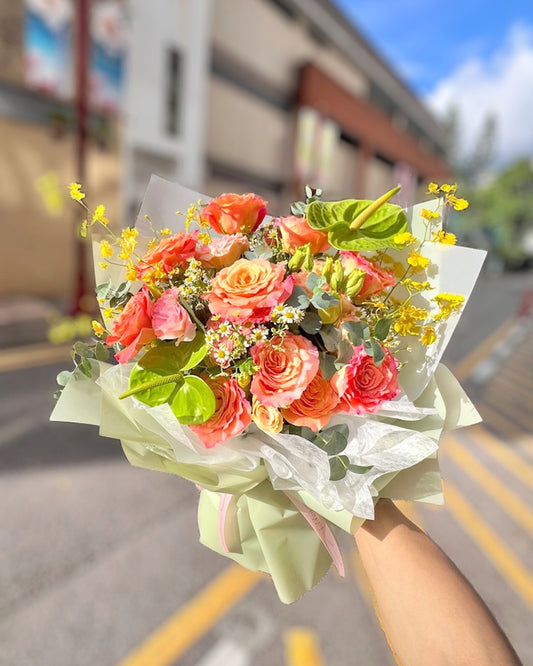 進口玫瑰花束 003