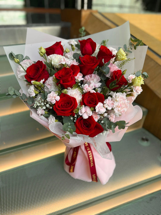 進口玫瑰花束 008